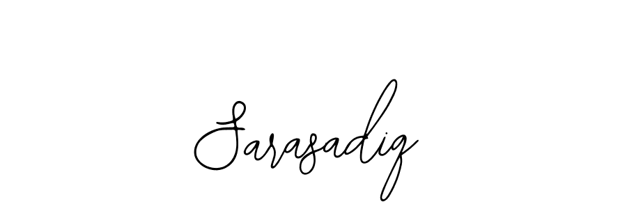 It looks lik you need a new signature style for name Sarasadiq. Design unique handwritten (Bearetta-2O07w) signature with our free signature maker in just a few clicks. Sarasadiq signature style 12 images and pictures png