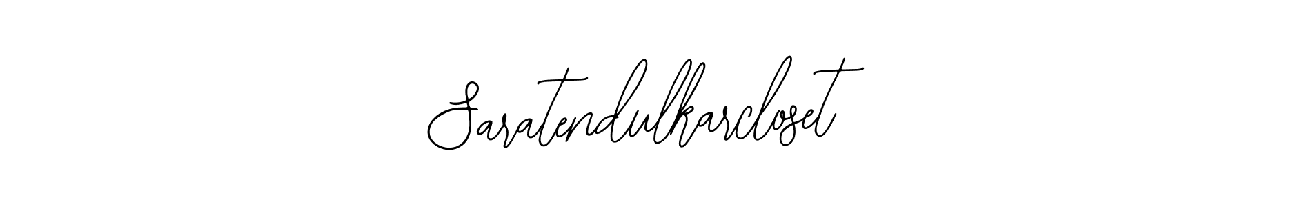 Use a signature maker to create a handwritten signature online. With this signature software, you can design (Bearetta-2O07w) your own signature for name Saratendulkarcloset. Saratendulkarcloset signature style 12 images and pictures png