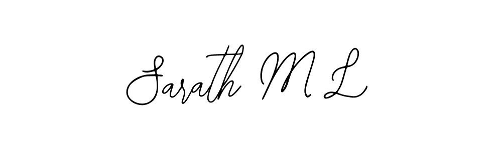 Make a beautiful signature design for name Sarath M L. With this signature (Bearetta-2O07w) style, you can create a handwritten signature for free. Sarath M L signature style 12 images and pictures png