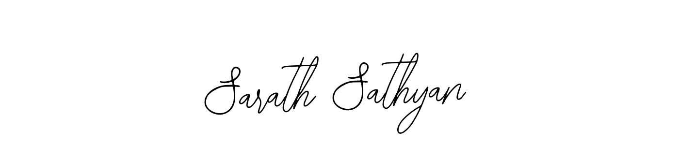 You should practise on your own different ways (Bearetta-2O07w) to write your name (Sarath Sathyan) in signature. don't let someone else do it for you. Sarath Sathyan signature style 12 images and pictures png