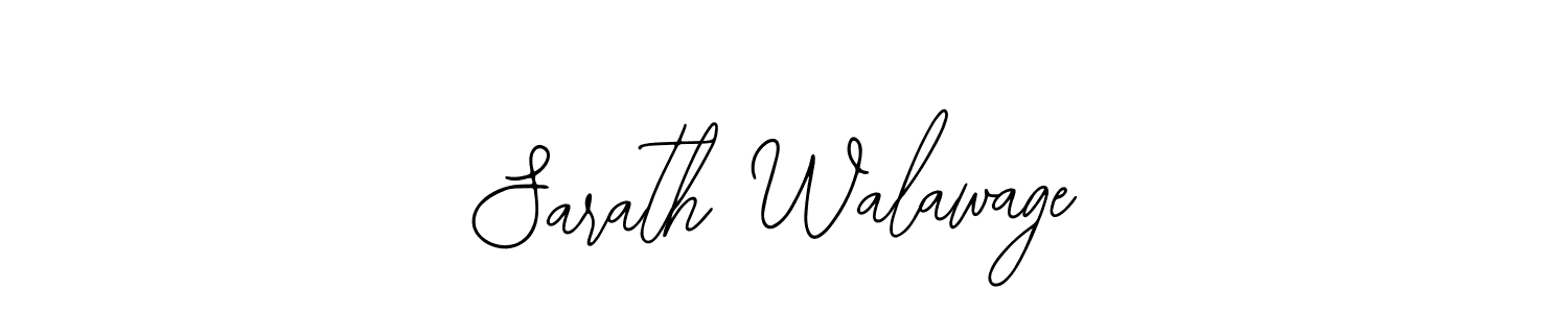 How to make Sarath Walawage name signature. Use Bearetta-2O07w style for creating short signs online. This is the latest handwritten sign. Sarath Walawage signature style 12 images and pictures png
