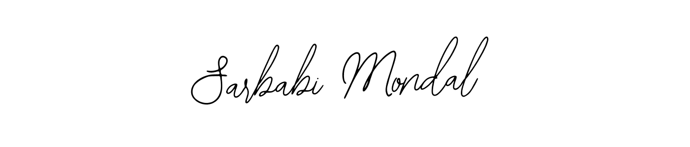 How to make Sarbabi Mondal signature? Bearetta-2O07w is a professional autograph style. Create handwritten signature for Sarbabi Mondal name. Sarbabi Mondal signature style 12 images and pictures png