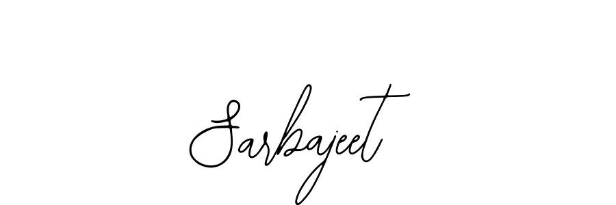 You should practise on your own different ways (Bearetta-2O07w) to write your name (Sarbajeet) in signature. don't let someone else do it for you. Sarbajeet signature style 12 images and pictures png
