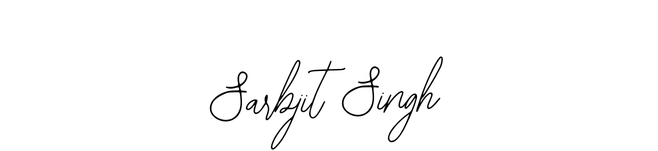 How to make Sarbjit Singh name signature. Use Bearetta-2O07w style for creating short signs online. This is the latest handwritten sign. Sarbjit Singh signature style 12 images and pictures png