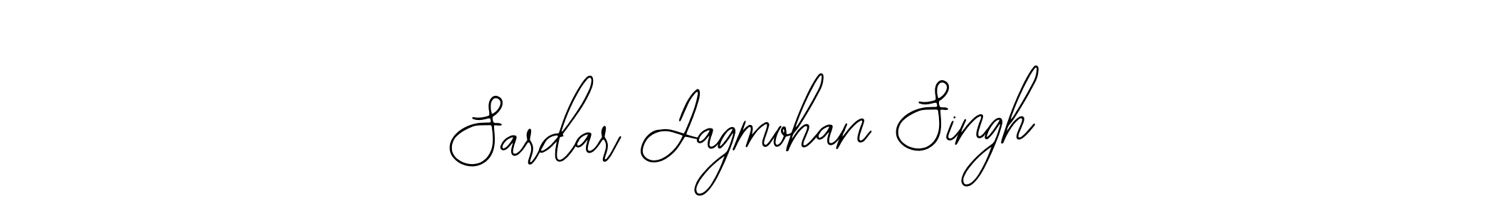 You should practise on your own different ways (Bearetta-2O07w) to write your name (Sardar Jagmohan Singh) in signature. don't let someone else do it for you. Sardar Jagmohan Singh signature style 12 images and pictures png
