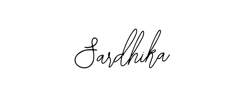 How to make Sardhika name signature. Use Bearetta-2O07w style for creating short signs online. This is the latest handwritten sign. Sardhika signature style 12 images and pictures png