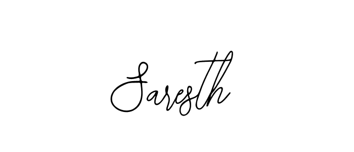 How to make Saresth signature? Bearetta-2O07w is a professional autograph style. Create handwritten signature for Saresth name. Saresth signature style 12 images and pictures png