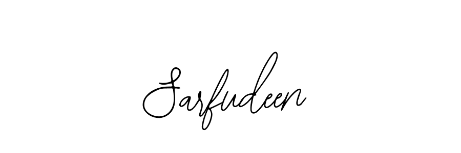 Use a signature maker to create a handwritten signature online. With this signature software, you can design (Bearetta-2O07w) your own signature for name Sarfudeen. Sarfudeen signature style 12 images and pictures png