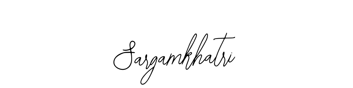 Create a beautiful signature design for name Sargamkhatri. With this signature (Bearetta-2O07w) fonts, you can make a handwritten signature for free. Sargamkhatri signature style 12 images and pictures png