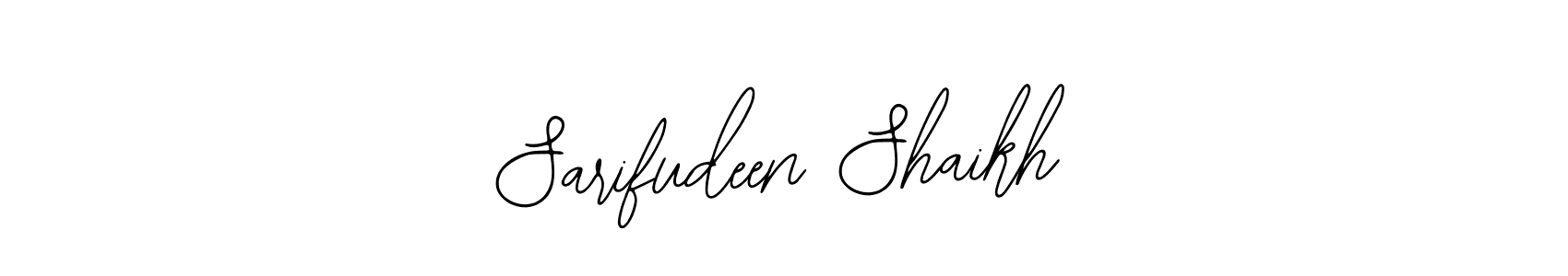 You should practise on your own different ways (Bearetta-2O07w) to write your name (Sarifudeen Shaikh) in signature. don't let someone else do it for you. Sarifudeen Shaikh signature style 12 images and pictures png