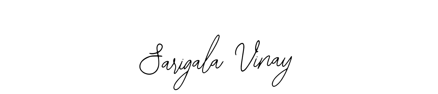 if you are searching for the best signature style for your name Sarigala Vinay. so please give up your signature search. here we have designed multiple signature styles  using Bearetta-2O07w. Sarigala Vinay signature style 12 images and pictures png