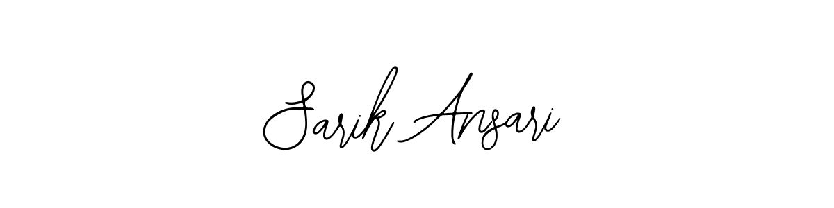 Bearetta-2O07w is a professional signature style that is perfect for those who want to add a touch of class to their signature. It is also a great choice for those who want to make their signature more unique. Get Sarik Ansari name to fancy signature for free. Sarik Ansari signature style 12 images and pictures png