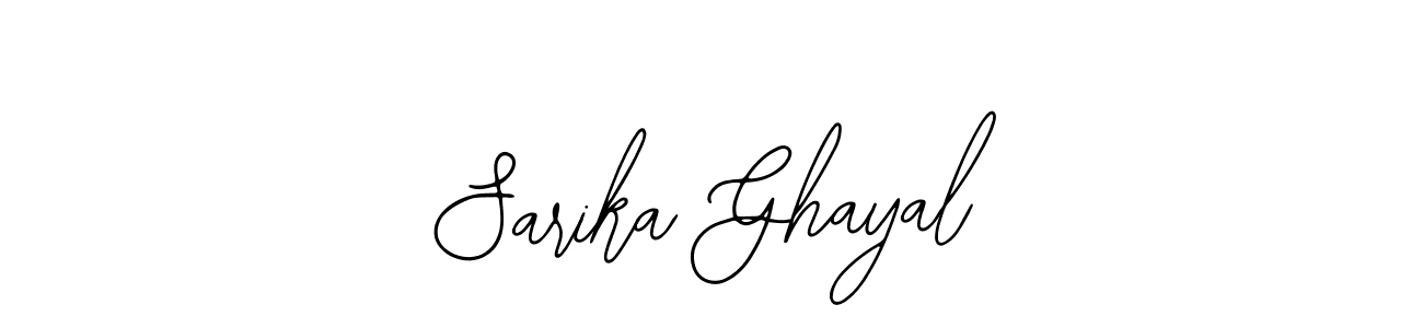 Bearetta-2O07w is a professional signature style that is perfect for those who want to add a touch of class to their signature. It is also a great choice for those who want to make their signature more unique. Get Sarika Ghayal name to fancy signature for free. Sarika Ghayal signature style 12 images and pictures png