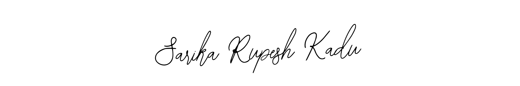 The best way (Bearetta-2O07w) to make a short signature is to pick only two or three words in your name. The name Sarika Rupesh Kadu include a total of six letters. For converting this name. Sarika Rupesh Kadu signature style 12 images and pictures png