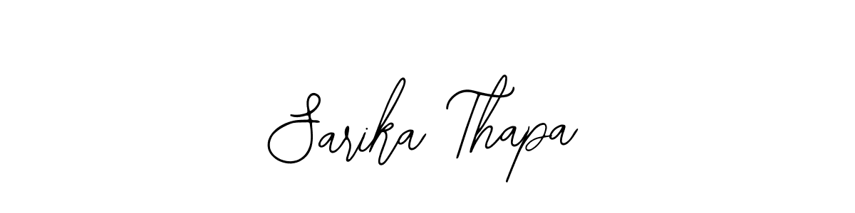How to make Sarika Thapa signature? Bearetta-2O07w is a professional autograph style. Create handwritten signature for Sarika Thapa name. Sarika Thapa signature style 12 images and pictures png