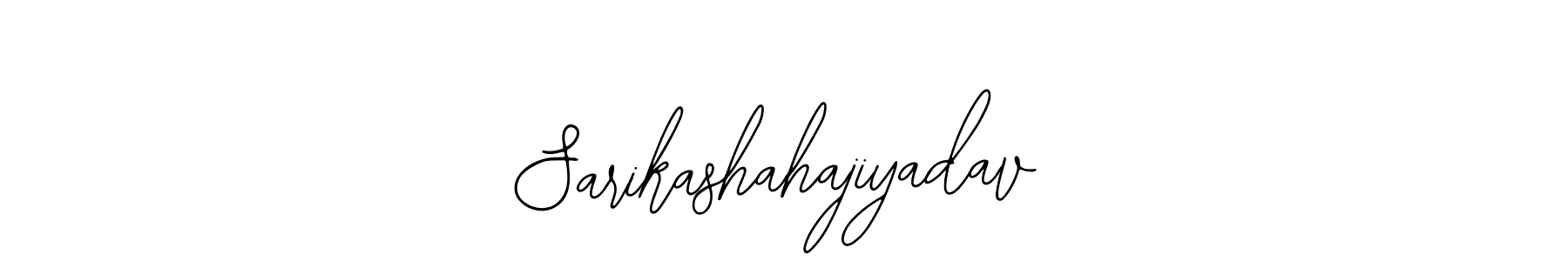 The best way (Bearetta-2O07w) to make a short signature is to pick only two or three words in your name. The name Sarikashahajiyadav include a total of six letters. For converting this name. Sarikashahajiyadav signature style 12 images and pictures png