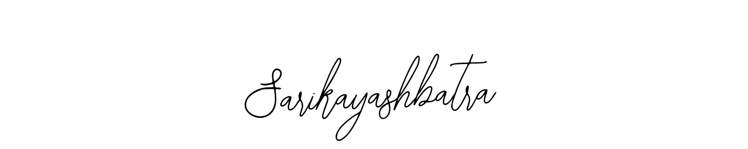 if you are searching for the best signature style for your name Sarikayashbatra. so please give up your signature search. here we have designed multiple signature styles  using Bearetta-2O07w. Sarikayashbatra signature style 12 images and pictures png