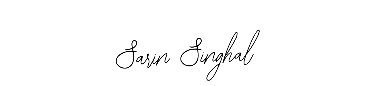 Bearetta-2O07w is a professional signature style that is perfect for those who want to add a touch of class to their signature. It is also a great choice for those who want to make their signature more unique. Get Sarin Singhal name to fancy signature for free. Sarin Singhal signature style 12 images and pictures png