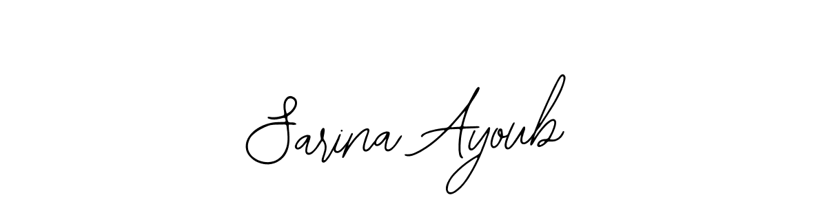 This is the best signature style for the Sarina Ayoub name. Also you like these signature font (Bearetta-2O07w). Mix name signature. Sarina Ayoub signature style 12 images and pictures png