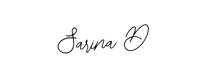 How to make Sarina D signature? Bearetta-2O07w is a professional autograph style. Create handwritten signature for Sarina D name. Sarina D signature style 12 images and pictures png