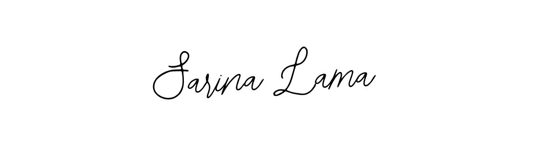 How to make Sarina Lama name signature. Use Bearetta-2O07w style for creating short signs online. This is the latest handwritten sign. Sarina Lama signature style 12 images and pictures png