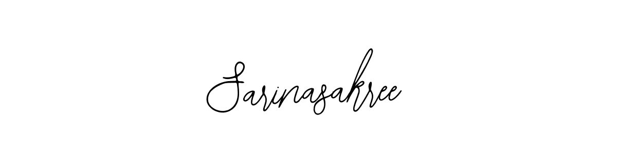 How to make Sarinasakree name signature. Use Bearetta-2O07w style for creating short signs online. This is the latest handwritten sign. Sarinasakree signature style 12 images and pictures png