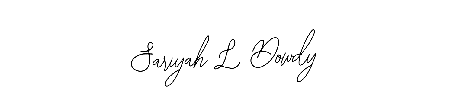 Design your own signature with our free online signature maker. With this signature software, you can create a handwritten (Bearetta-2O07w) signature for name Sariyah L Dowdy. Sariyah L Dowdy signature style 12 images and pictures png