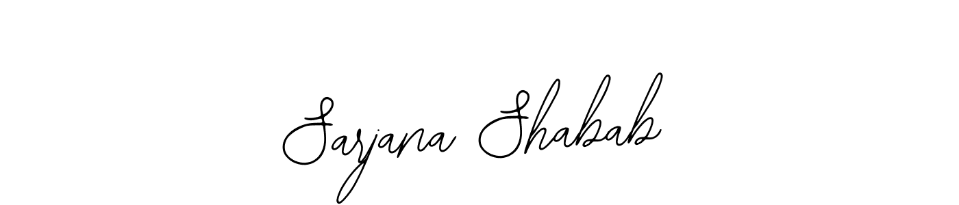 How to Draw Sarjana Shabab signature style? Bearetta-2O07w is a latest design signature styles for name Sarjana Shabab. Sarjana Shabab signature style 12 images and pictures png