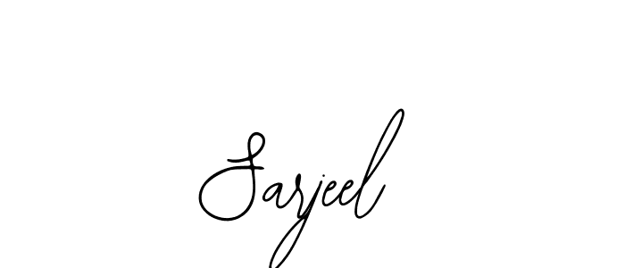 Make a beautiful signature design for name Sarjeel. Use this online signature maker to create a handwritten signature for free. Sarjeel signature style 12 images and pictures png