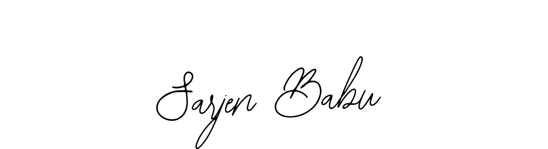 How to Draw Sarjen Babu signature style? Bearetta-2O07w is a latest design signature styles for name Sarjen Babu. Sarjen Babu signature style 12 images and pictures png