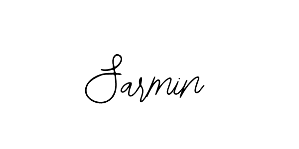 How to make Sarmin name signature. Use Bearetta-2O07w style for creating short signs online. This is the latest handwritten sign. Sarmin signature style 12 images and pictures png