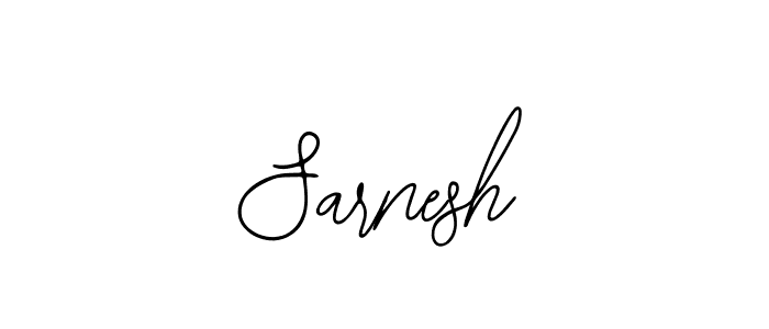 Use a signature maker to create a handwritten signature online. With this signature software, you can design (Bearetta-2O07w) your own signature for name Sarnesh. Sarnesh signature style 12 images and pictures png