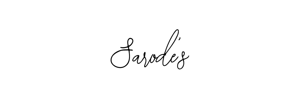 How to make Sarode’s name signature. Use Bearetta-2O07w style for creating short signs online. This is the latest handwritten sign. Sarode’s signature style 12 images and pictures png