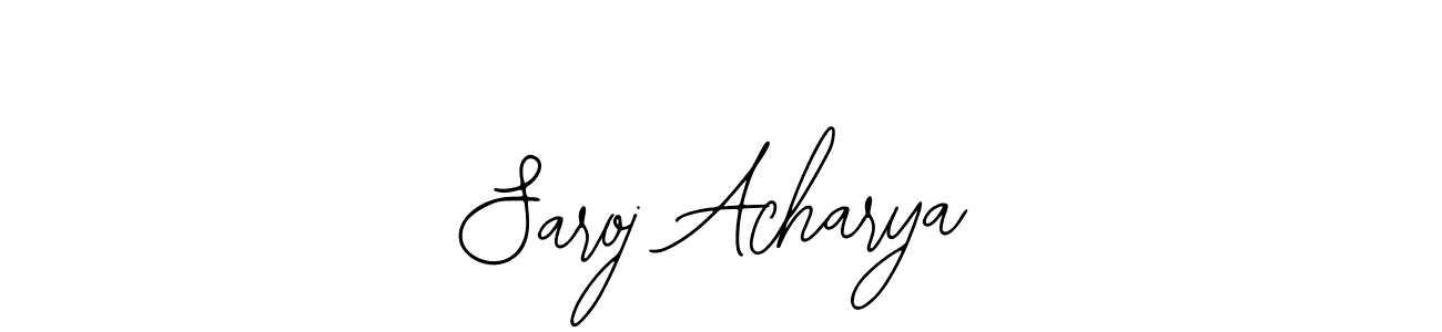 Create a beautiful signature design for name Saroj Acharya. With this signature (Bearetta-2O07w) fonts, you can make a handwritten signature for free. Saroj Acharya signature style 12 images and pictures png