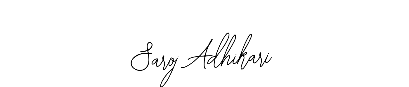 if you are searching for the best signature style for your name Saroj Adhikari. so please give up your signature search. here we have designed multiple signature styles  using Bearetta-2O07w. Saroj Adhikari signature style 12 images and pictures png