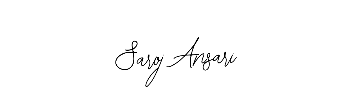 Make a beautiful signature design for name Saroj Ansari. Use this online signature maker to create a handwritten signature for free. Saroj Ansari signature style 12 images and pictures png