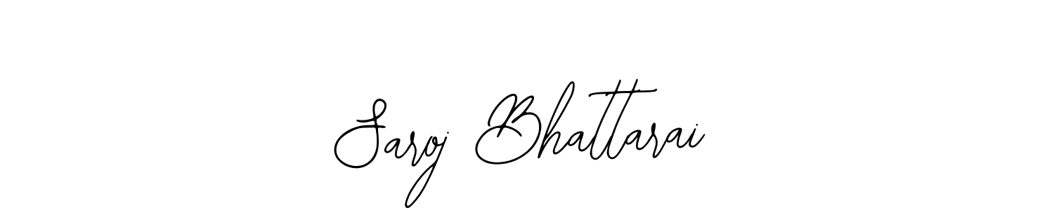 Create a beautiful signature design for name Saroj Bhattarai. With this signature (Bearetta-2O07w) fonts, you can make a handwritten signature for free. Saroj Bhattarai signature style 12 images and pictures png