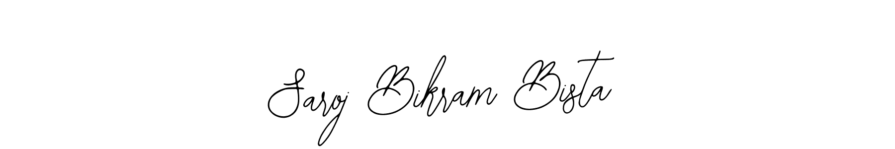 Use a signature maker to create a handwritten signature online. With this signature software, you can design (Bearetta-2O07w) your own signature for name Saroj Bikram Bista. Saroj Bikram Bista signature style 12 images and pictures png