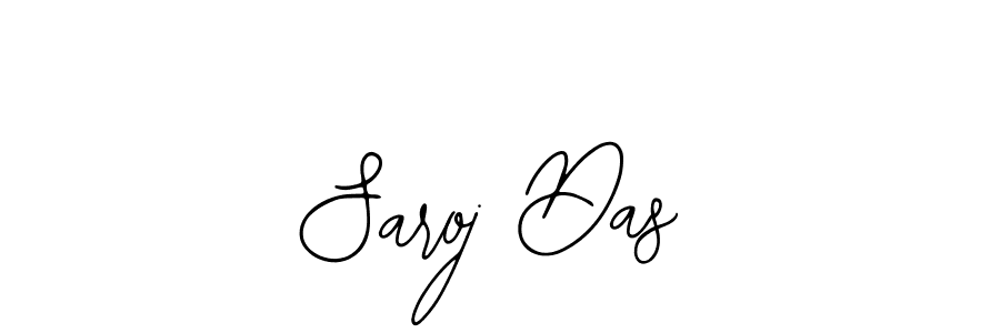 How to make Saroj Das name signature. Use Bearetta-2O07w style for creating short signs online. This is the latest handwritten sign. Saroj Das signature style 12 images and pictures png