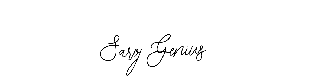 You can use this online signature creator to create a handwritten signature for the name Saroj Genius. This is the best online autograph maker. Saroj Genius signature style 12 images and pictures png