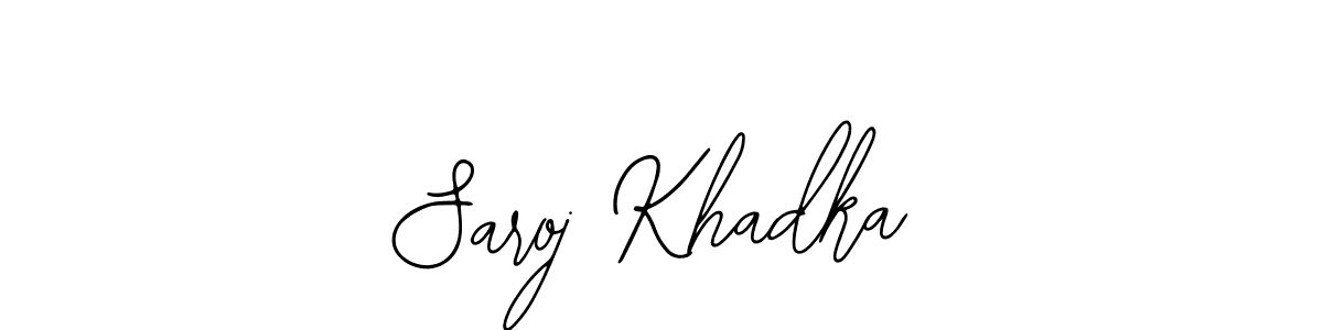 Create a beautiful signature design for name Saroj Khadka. With this signature (Bearetta-2O07w) fonts, you can make a handwritten signature for free. Saroj Khadka signature style 12 images and pictures png