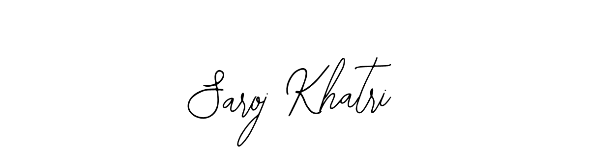 Use a signature maker to create a handwritten signature online. With this signature software, you can design (Bearetta-2O07w) your own signature for name Saroj Khatri. Saroj Khatri signature style 12 images and pictures png