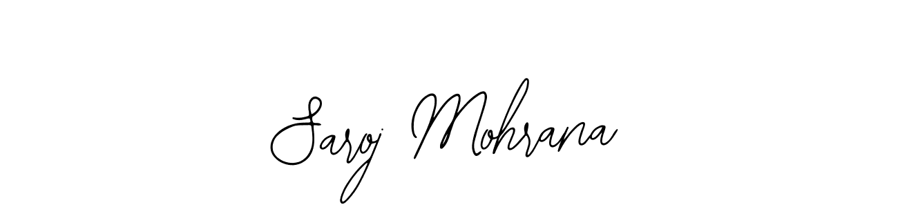 if you are searching for the best signature style for your name Saroj Mohrana. so please give up your signature search. here we have designed multiple signature styles  using Bearetta-2O07w. Saroj Mohrana signature style 12 images and pictures png