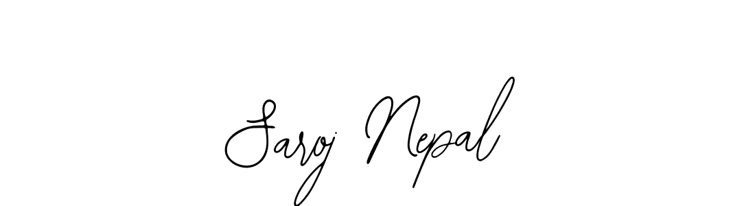 Use a signature maker to create a handwritten signature online. With this signature software, you can design (Bearetta-2O07w) your own signature for name Saroj Nepal. Saroj Nepal signature style 12 images and pictures png