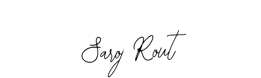 Make a beautiful signature design for name Saroj Rout. Use this online signature maker to create a handwritten signature for free. Saroj Rout signature style 12 images and pictures png