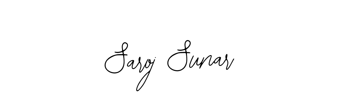 Create a beautiful signature design for name Saroj Sunar. With this signature (Bearetta-2O07w) fonts, you can make a handwritten signature for free. Saroj Sunar signature style 12 images and pictures png