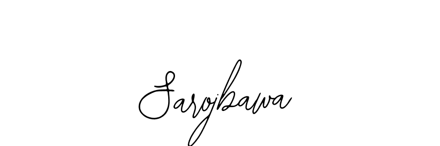 Use a signature maker to create a handwritten signature online. With this signature software, you can design (Bearetta-2O07w) your own signature for name Sarojbawa. Sarojbawa signature style 12 images and pictures png