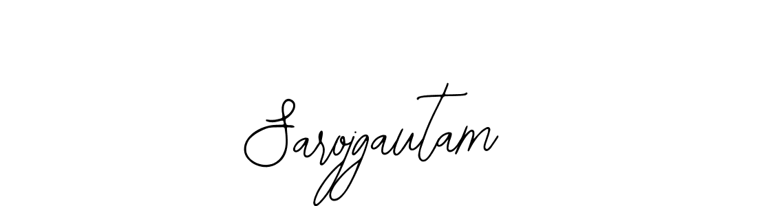 How to Draw Sarojgautam signature style? Bearetta-2O07w is a latest design signature styles for name Sarojgautam. Sarojgautam signature style 12 images and pictures png