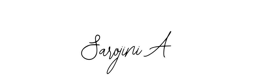 Make a beautiful signature design for name Sarojini A. With this signature (Bearetta-2O07w) style, you can create a handwritten signature for free. Sarojini A signature style 12 images and pictures png