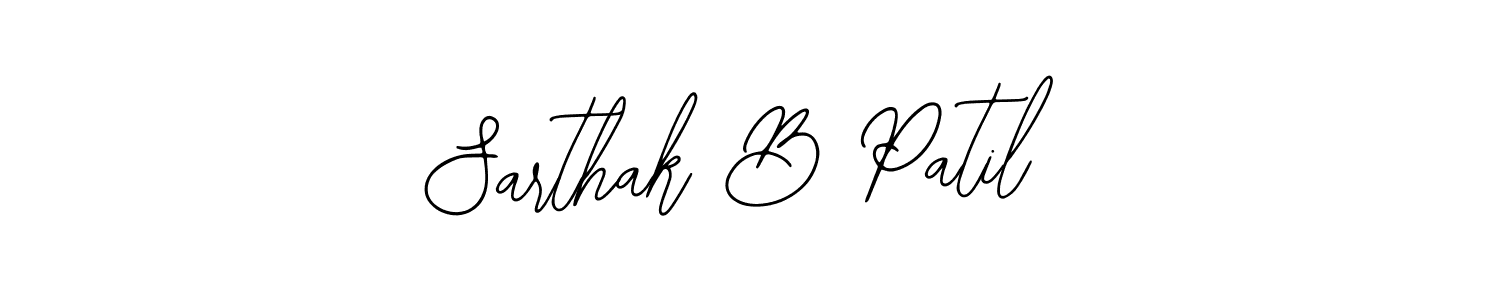 Sarthak B Patil stylish signature style. Best Handwritten Sign (Bearetta-2O07w) for my name. Handwritten Signature Collection Ideas for my name Sarthak B Patil. Sarthak B Patil signature style 12 images and pictures png